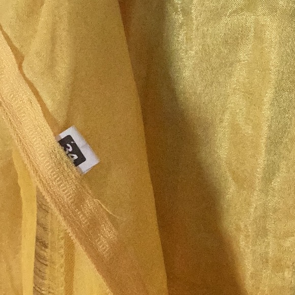 Bright yellow gold beaded dress embroidered beaded flowers size 2 or 4 EU 34 - Picture 6 of 14